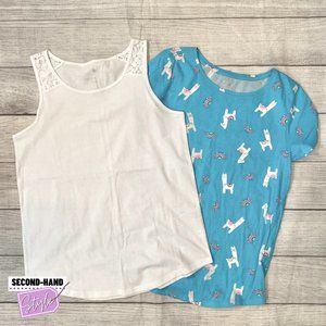SO Girls Sz16 (Set of Two) "Favorite Tank" and Short-Sleeved "Tee"